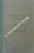 Book cover of Sectional Appendix to Working Timetable and books of Rules and Regulations - Southern Section - April, 1980 by British Railways London Midland Region